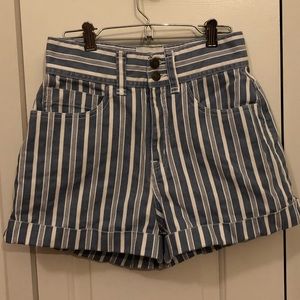 Urban Outfitters Striped Jean Shorts